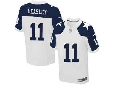 Nike Dallas Cowboys #11 Cole Beasley White Thanksgiving Jerseys(Elite)