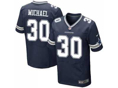 Nike Dallas Cowboys #30 Christine Michael blue Jerseys(Elite)