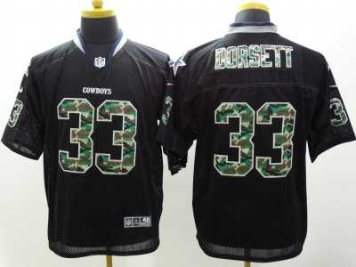 Nike Dallas Cowboys #33 Tony Dorsett Black jerseys(Elite Camo Fashion)