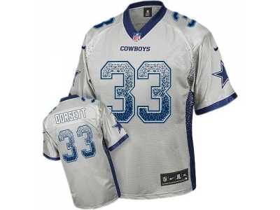 Nike Dallas Cowboys #33 Tony Dorsett Grey Jersey(Elite Drift Fashion)