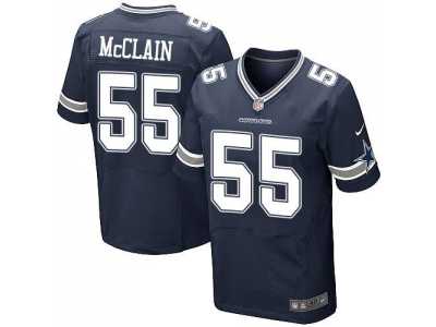 Nike Dallas Cowboys #55 Rolando McClain Navy Blue Jerseys(Elite)