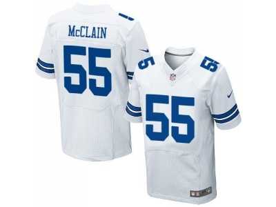 Nike Dallas Cowboys #55 Rolando McClain white Jerseys(Elite)