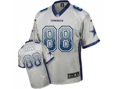 Nike Dallas Cowboys #88 Dez Bryant Grey Jersey(Elite Drift Fashion)