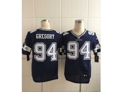 Nike Dallas Cowboys #94 GREGORY Navy Blue jerseys(Elite)