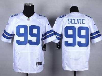 Nike Dallas Cowboys #99 George Selvie white Jerseys(Elite)