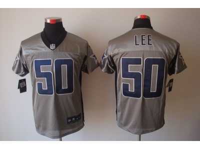 Nike NFL Dallas Cowboys #50 Sean Lee Grey Shadow Jerseys