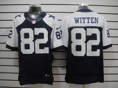 Nike NFL Dallas Cowboys #82 Jason Witten Thankgivings Blue Elite jerseys