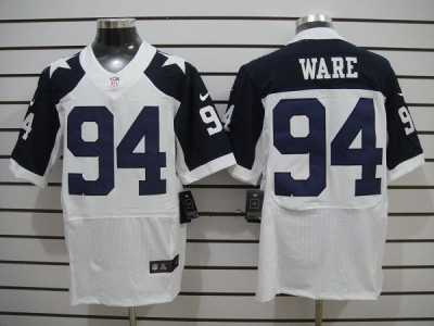Nike NFL Dallas Cowboys #94 DeMarcus Ware White Jerseys Thankgivings(Elite)