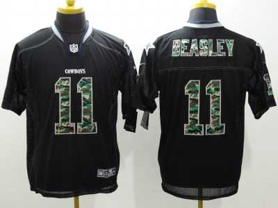 Nike dallas cowboys #11 Beasley black jerseys(Camo classic Elite)