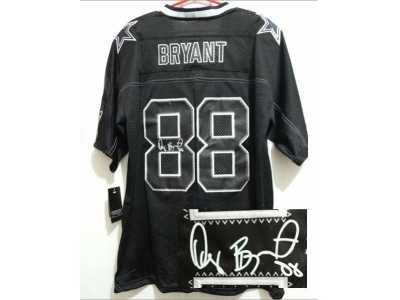 Nike jerseys dallas cowboys #88 bryant black[Elite lights out signature]