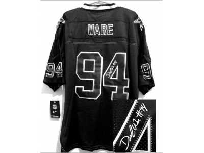 Nike jerseys dallas cowboys #94 ware black[Elite lights out signature]