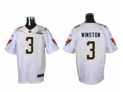2016 Pro Bowl Nike Tampa Bay Buccaneers #3 Jameis Winston white Jerseys(Elite)