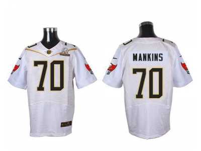 2016 Pro Bowl Nike Tampa Bay Buccaneers #70 Logan Mankins white Jerseys(Elite)