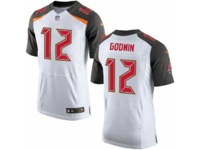 Men's Nike Tampa Bay Buccaneers #12 Chris Godwin Elite White NFL Jersey