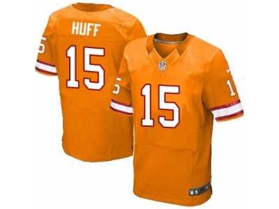 Men's Nike Tampa Bay Buccaneers #15 Josh Huff Elite Orange Glaze Alternate NFL Jersey