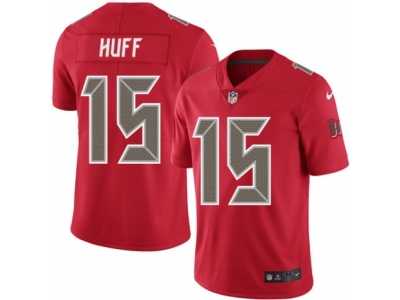 Men's Nike Tampa Bay Buccaneers #15 Josh Huff Elite Red Rush NFL Jersey