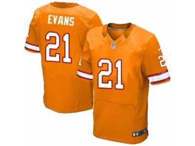 Men's Nike Tampa Bay Buccaneers #21 Justin Evans Elite Orange Glaze Alternate NFL Jersey