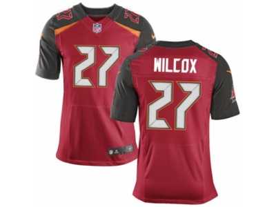 Men's Nike Tampa Bay Buccaneers #27 J.J. Wilcox Elite Red Team Color NFL Jersey