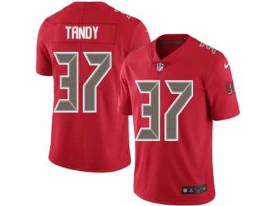 Men's Nike Tampa Bay Buccaneers #37 Keith Tandy Elite Red Rush NFL Jersey