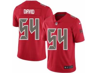 Men's Nike Tampa Bay Buccaneers #54 Lavonte David Elite Red Rush NFL Jersey