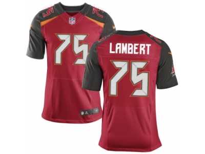 Men's Nike Tampa Bay Buccaneers #75 Davonte Lambert Elite Red Team Color NFL Jersey