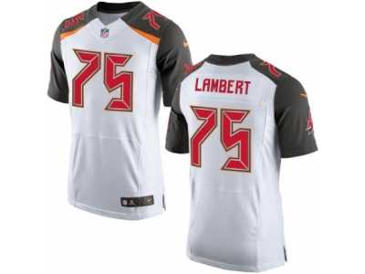 Men's Nike Tampa Bay Buccaneers #75 Davonte Lambert Elite White NFL Jersey