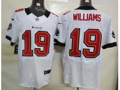 Nike NFL Tampa Bay Buccaneers #19 Williams White Elite Jerseys