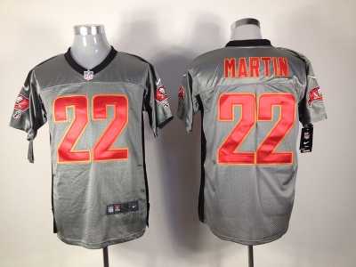 Nike NFL Tampa Bay Buccaneers #22 Doug Martin grey jerseys[Elite shadow]