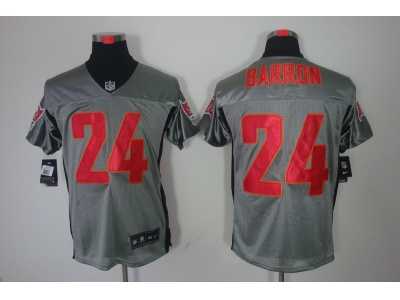 Nike NFL Tampa Bay Buccaneers #24 Mark Barron grey jerseys[Elite shadow]