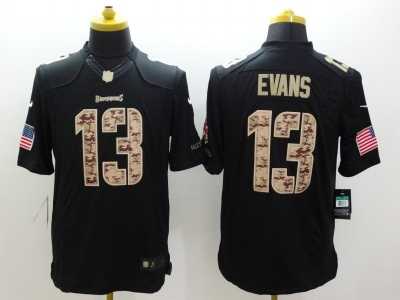 Nike Tampa Bay Buccaneers #13 Mike Evans black Salute to Service Jerseys(Limited)