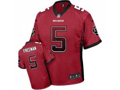 Nike Tampa Bay Buccaneers #5 Josh Freeman Red Jersey(Elite Drift Fashion)