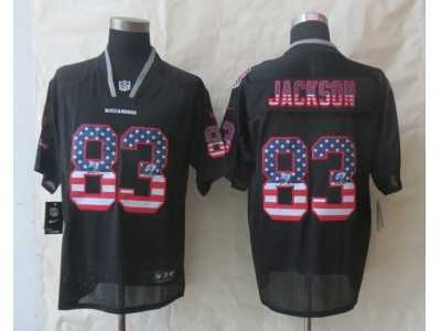 Nike Tampa Bay Buccaneers #83 Jackson Black Jerseys(Elite USA Flag Fashion)