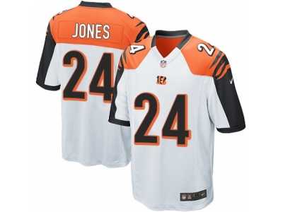 Men's Nike Cincinnati Bengals #24 Adam Jones Game White NFL Jersey