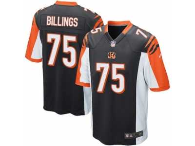 Men's Nike Cincinnati Bengals #75 Andrew Billings Game Black Team Color NFL Jersey