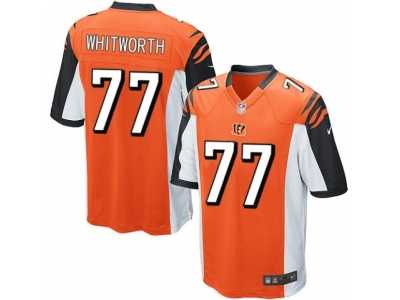Men's Nike Cincinnati Bengals #77 Andrew Whitworth Game Orange Alternate NFL Jersey