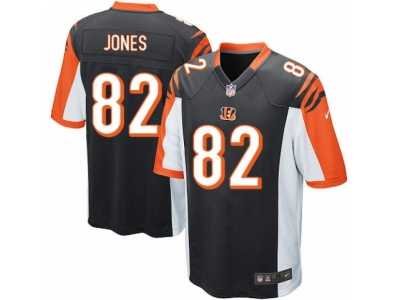 Men's Nike Cincinnati Bengals #82 Marvin Jones Game Black Team Color NFL Jersey