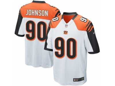 Men's Nike Cincinnati Bengals #90 Michael Johnson Game White NFL Jersey