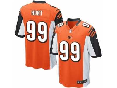 Men's Nike Cincinnati Bengals #99 Margus Hunt Game Orange Alternate NFL Jersey
