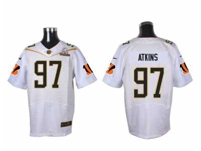 2016 PRO BOWL Nike Cincinnati Bengals #97 Geno Atkins white jerseys(Elite)