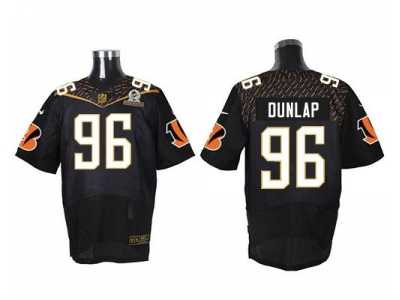 2016 Pro Bowl Nike Cincinnati Bengals #96 Carlos Dunlap Black Jerseys(Elite)