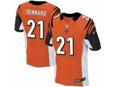Men's Nike Cincinnati Bengals #21 Darqueze Dennard Elite Orange Alternate NFL Jersey