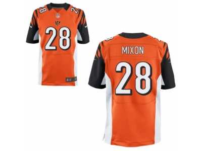 Men's Nike Cincinnati Bengals #28 Joe Mixon Elite Orange Alternate NFL Jerseyey