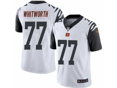 Men's Nike Cincinnati Bengals #77 Andrew Whitworth Elite White Rush NFL Jersey