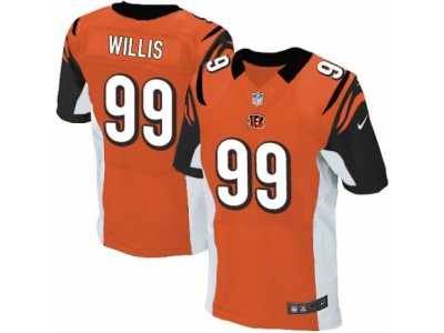 Men's Nike Cincinnati Bengals #99 Jordan Willis Elite Orange Alternate NFL Jersey