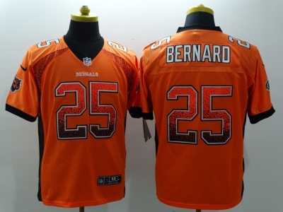 Nike Cincinnati Bengals #25 Giovani Bernard orange jerseys(Drift Fashion Elite)