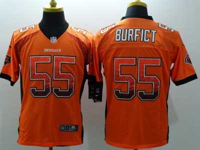 Nike Cincinnati Bengals #55 Vontaze Burfict orange jerseys(Drift Fashion Elite)