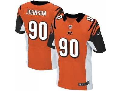 Nike Cincinnati Bengals #90 Michael Johnson Orange jerseys(Elite)