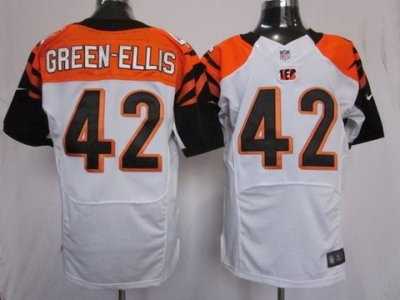 Nike NFL Cincinnati Bengals #42 Green-Ellis White Jerseys(Elite)
