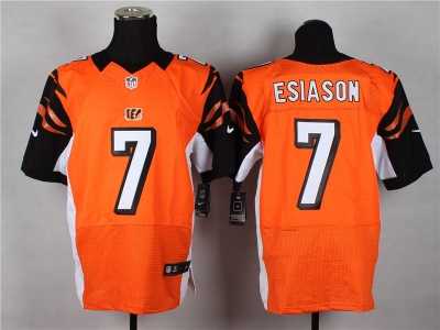 Nike NFL Cincinnati Bengals #7 Boomer Esiason Orange jerseys(Elite)