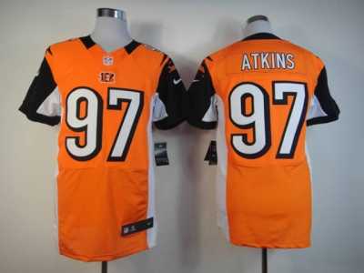 Nike NFL Cincinnati Bengals #97 Geno Atkins orange Jerseys[Elite]